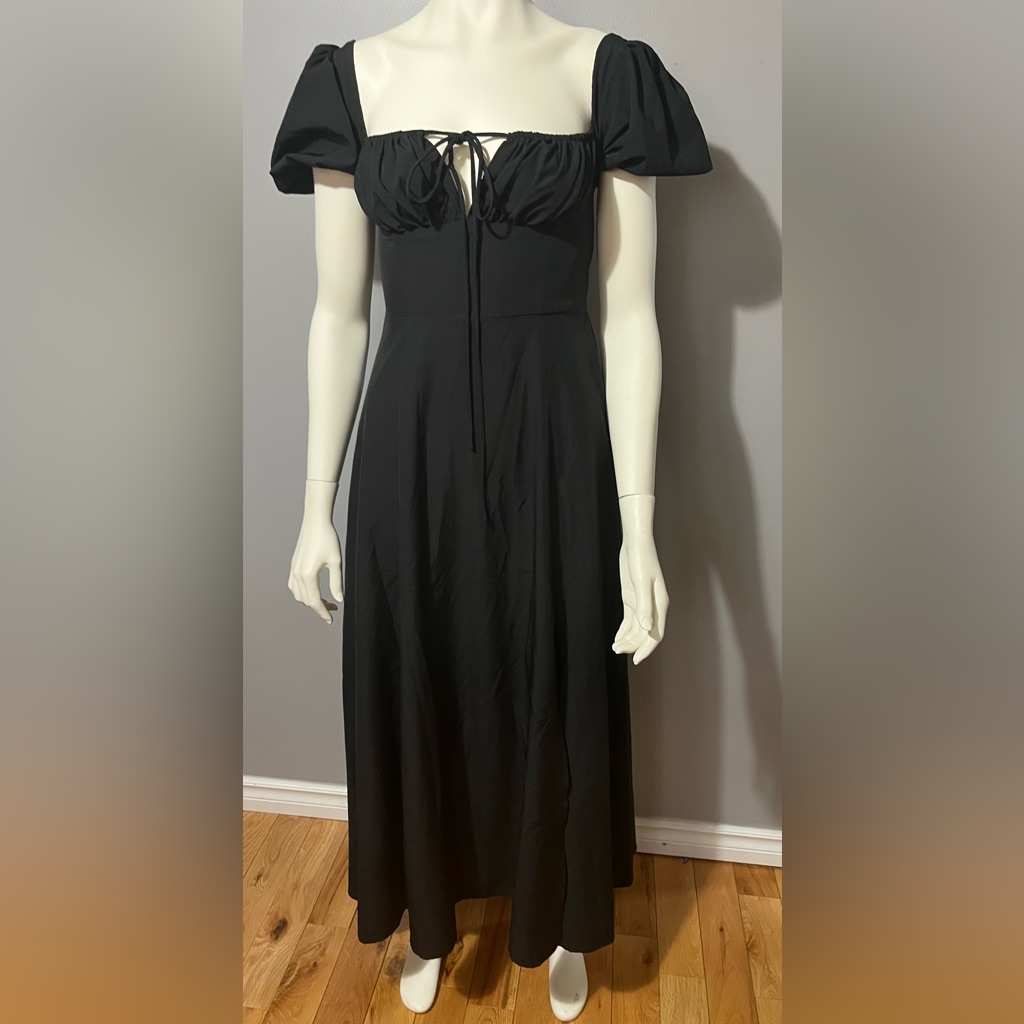 Black Women's Sleeveless Midi Dress